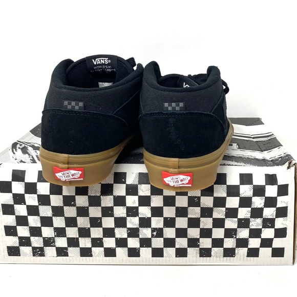 VANS Skate Half Cab Shoes Mid Top For Women Suede Sneakers Black Gum VN0A5FCDB9M - Picture 9 of 11